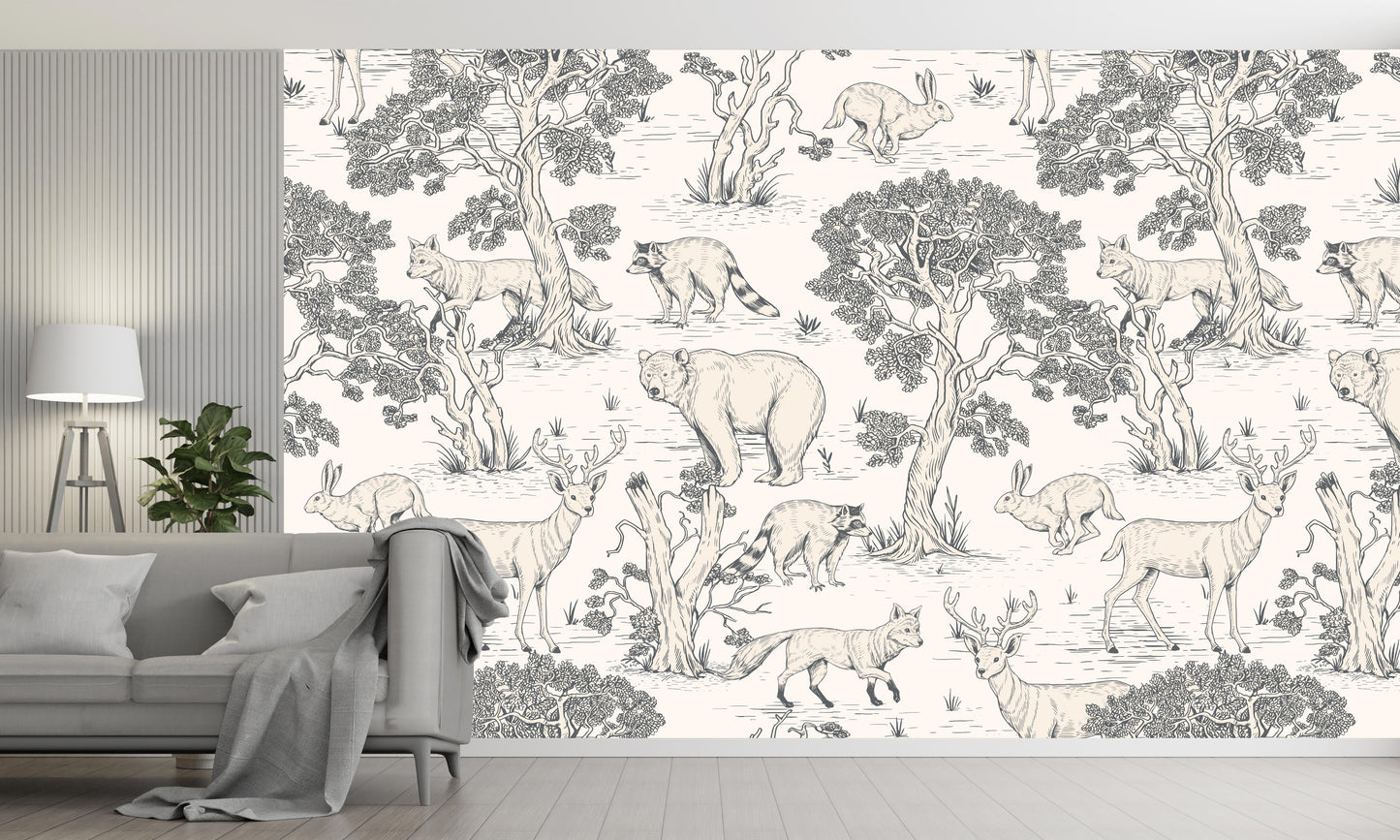 Light Wild Culture Wallpaper for Trendy Contemporary
