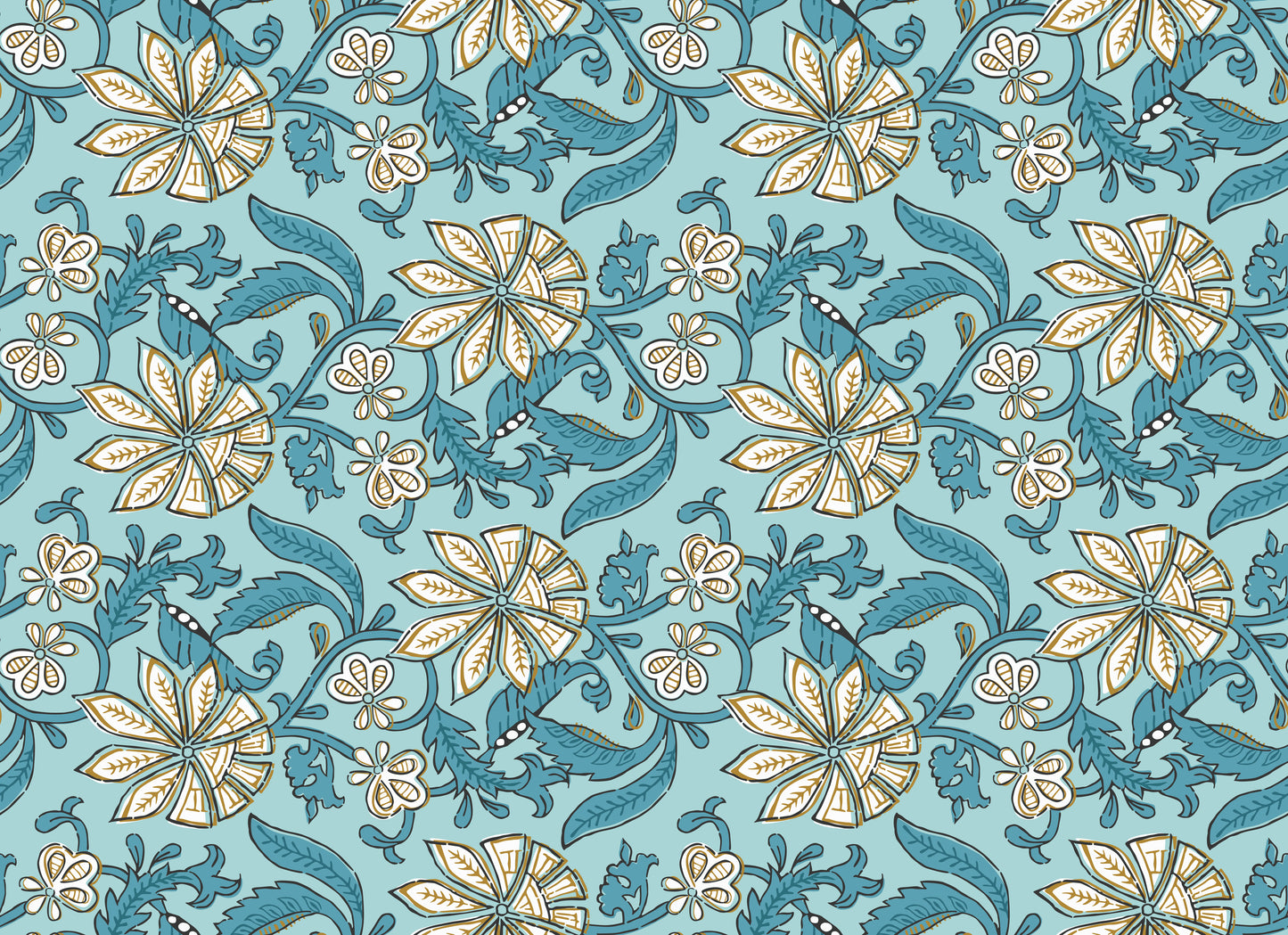 Trending Traditional Floral Wallpaper for Elegant Heritage