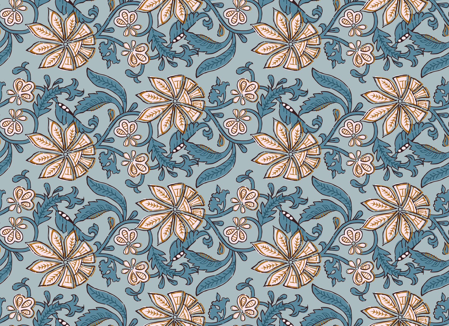 Trending Traditional Floral Wallpaper for Elegant Heritage