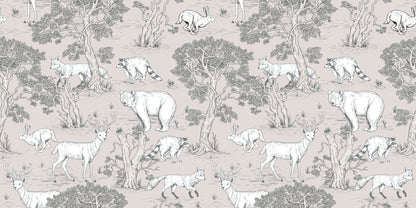 Light Wild Culture Wallpaper for Trendy Contemporary