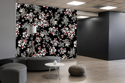 Lily Black White with Pink Stylish Bedroom Wallpaper for Elegant