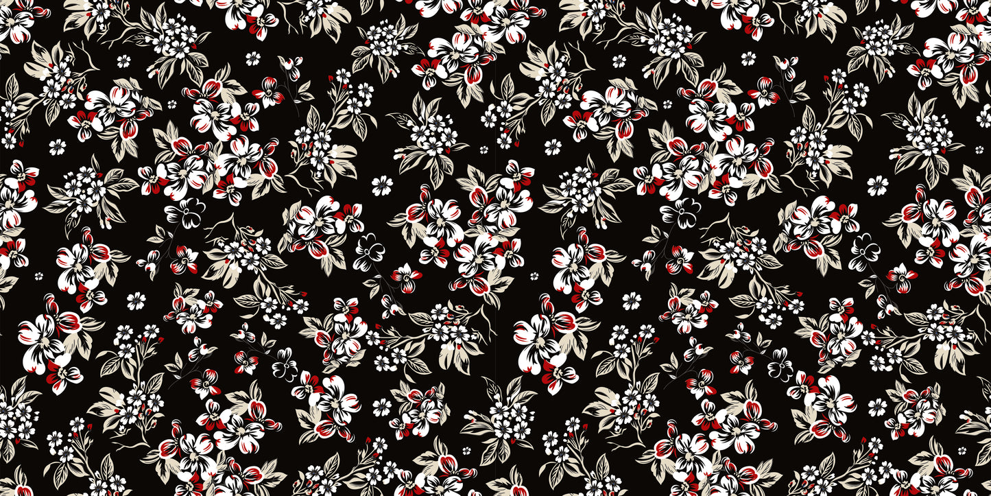 Lily Black White with Pink Stylish Bedroom Wallpaper for Elegant