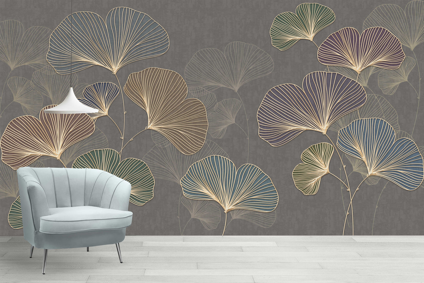 Butterfly Floral Theme Wallpaper for Elegant Nature-Inspired