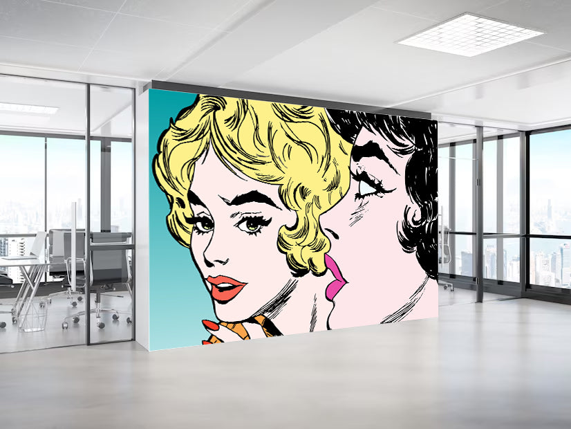 Ethereal Face Painting Wallpaper for Artistic Luxury