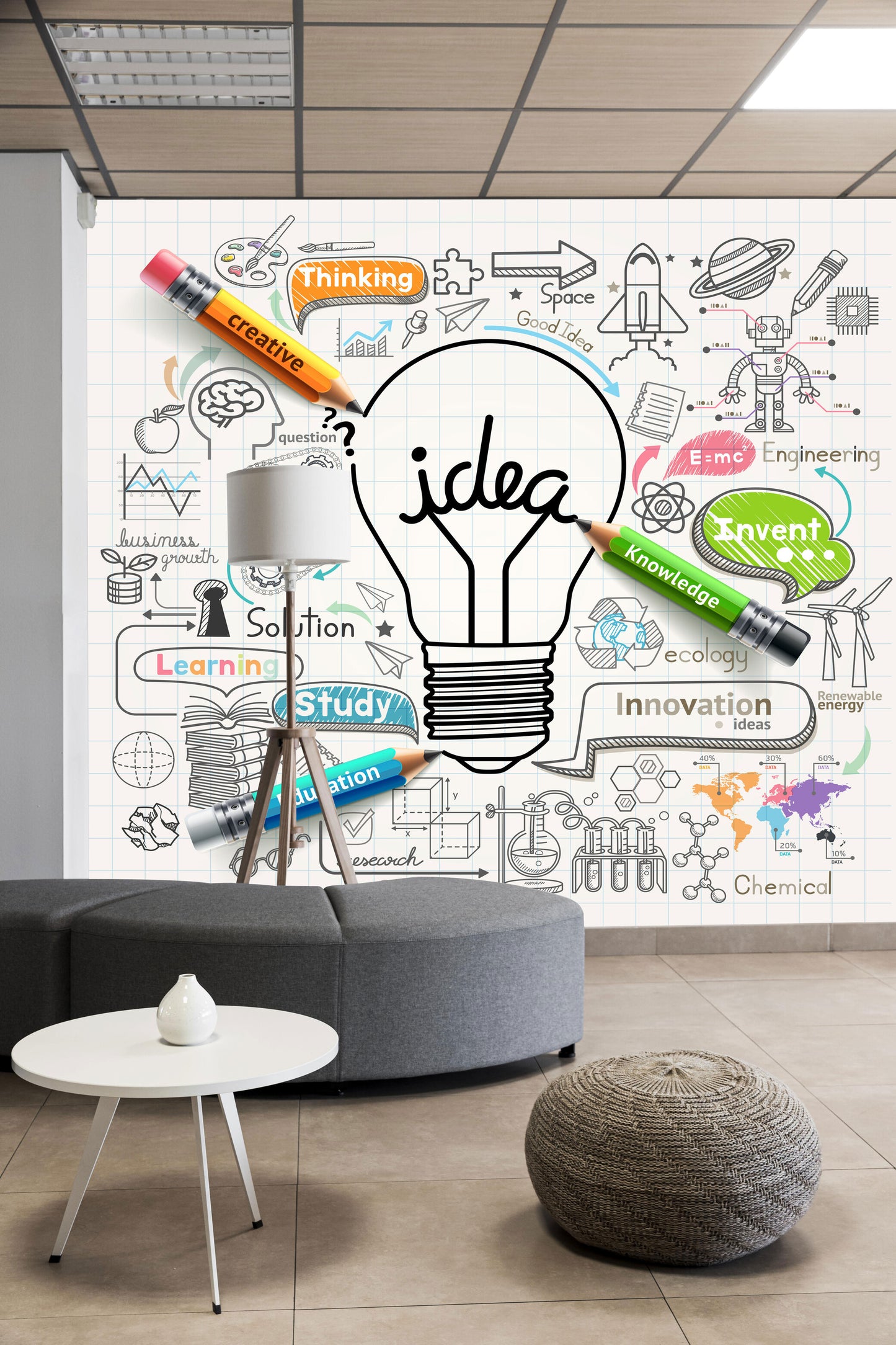Creative Ideas Theme Wallpaper for Innovative Interior Spaces