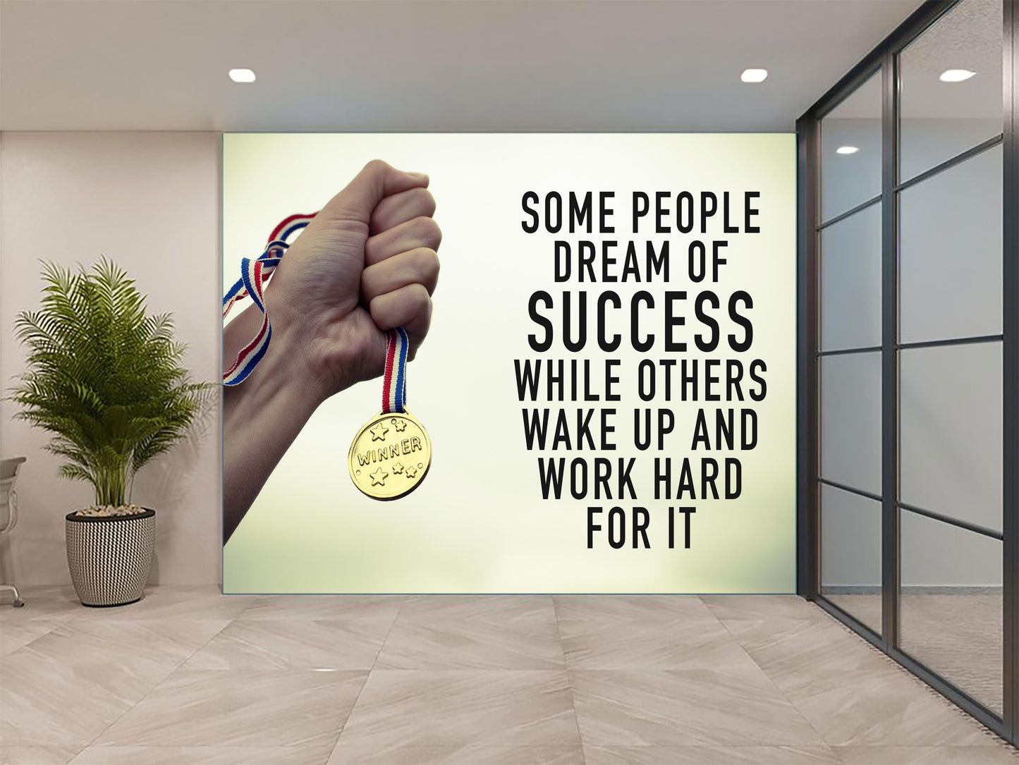 Motivational Theme Wallpaper for Positive and Inspiring Interiors