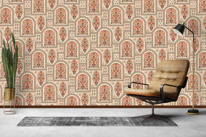 Ethnic Mix-Up with Rajasthani Theme Wallpaper for Cultural Interior Elegance