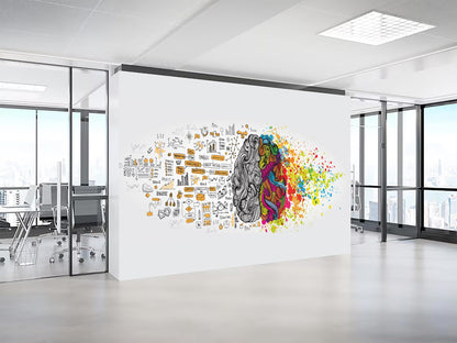Sharp Thinking Bheja Fry Theme Wallpaper for Creative Interiors