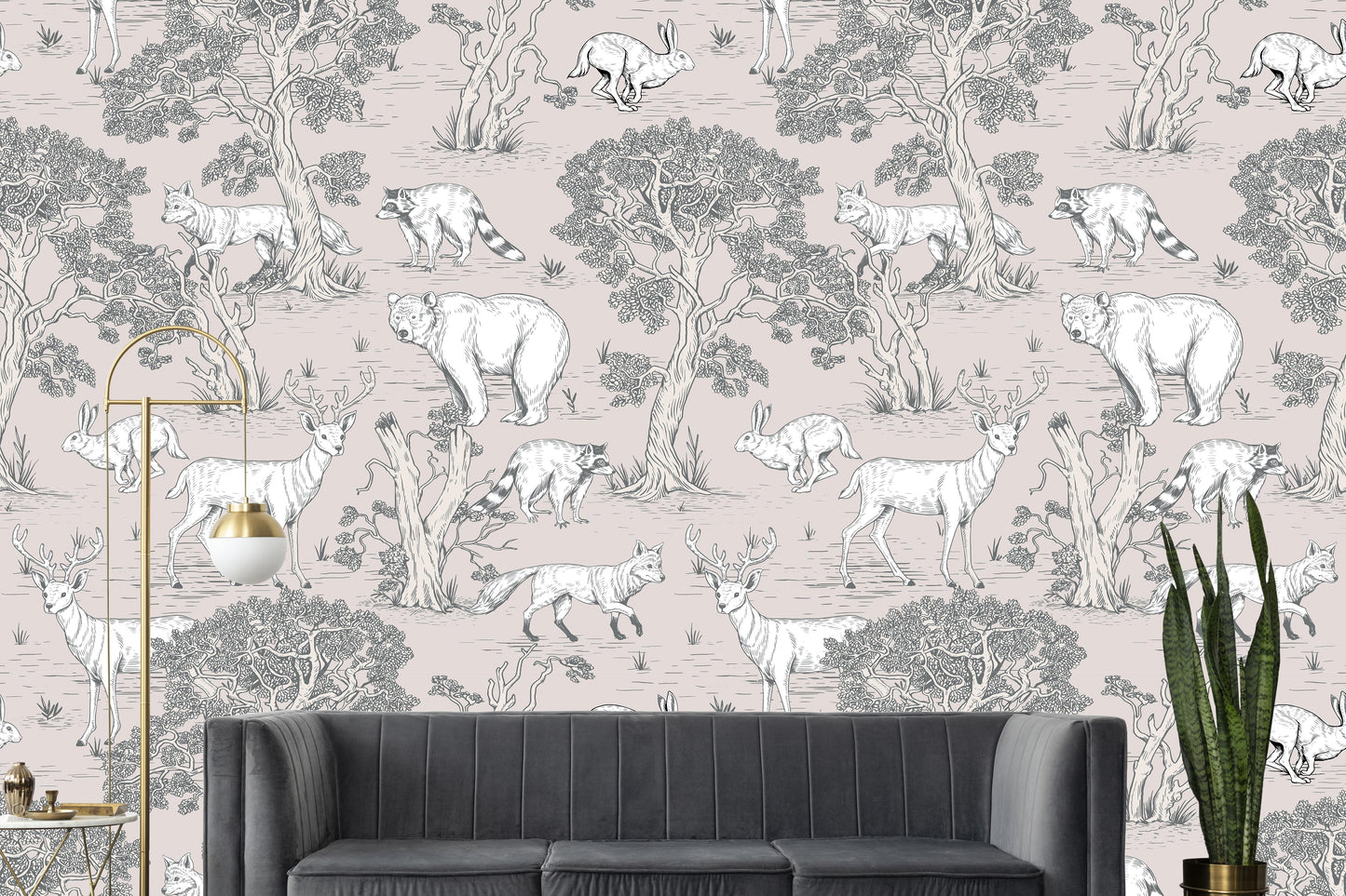Light Wild Culture Wallpaper for Trendy Contemporary