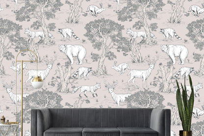 Light Wild Culture Wallpaper for Trendy Contemporary