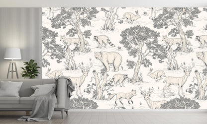 Light Wild Culture Wallpaper for Trendy Contemporary